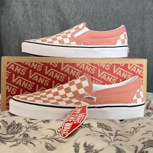 Pink Checkered Slip-on Vans
